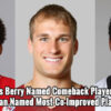 Kansas City’s Berry PFWA Comeback Player of the Year; Washington’s Cousins and Carolina’s Norman Co-Most Improved Player of the Year 2015 Comeback Player of the Year