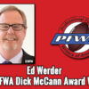 Ed Werder selected as PFWA 2017 Dick McCann Award winner 2017 Dick McCann Award winner