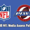 2018 NFL Media Access Policy 18nflmediaaccesspolicy