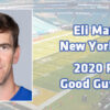 Giants’ Eli Manning selected as PFWA 2020 Good Guy Award winner 20goodguyawardmanning