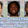 Cincinnati’s Burrow 2021 PFWA Comeback Player of the Year; Dallas’ Diggs and Atlanta’s Patterson Co-Most Improved Players of the Year 21comebackimproved