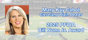 Mary Kay Cabot 2025 Bill Nunn Jr. Award winner | PFWA